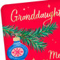 Stylish Ornaments Christmas Card for Granddaughter Card Front Detail image number 4