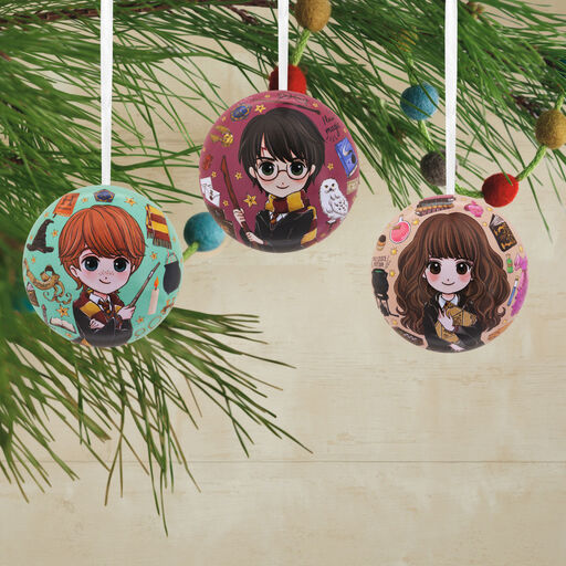 Harry Potter™ Tin Ball Hallmark Ornaments, Set of 12, 