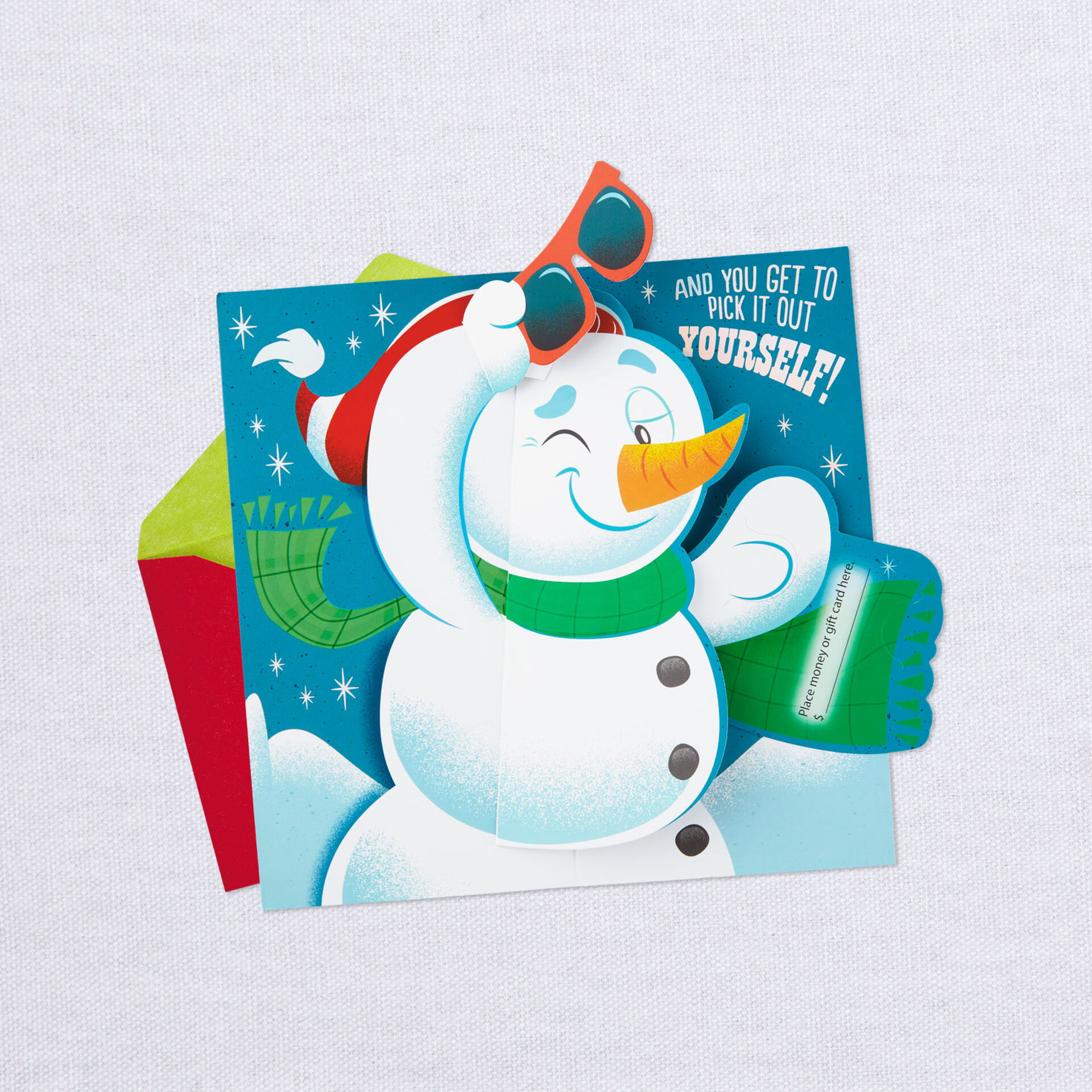 Cool Snowman Pop Up Money Holder Christmas Card Greeting Cards Hallmark Cool Snowman Pop Up Money Holder Christmas Card Greeting Cards Hallmark