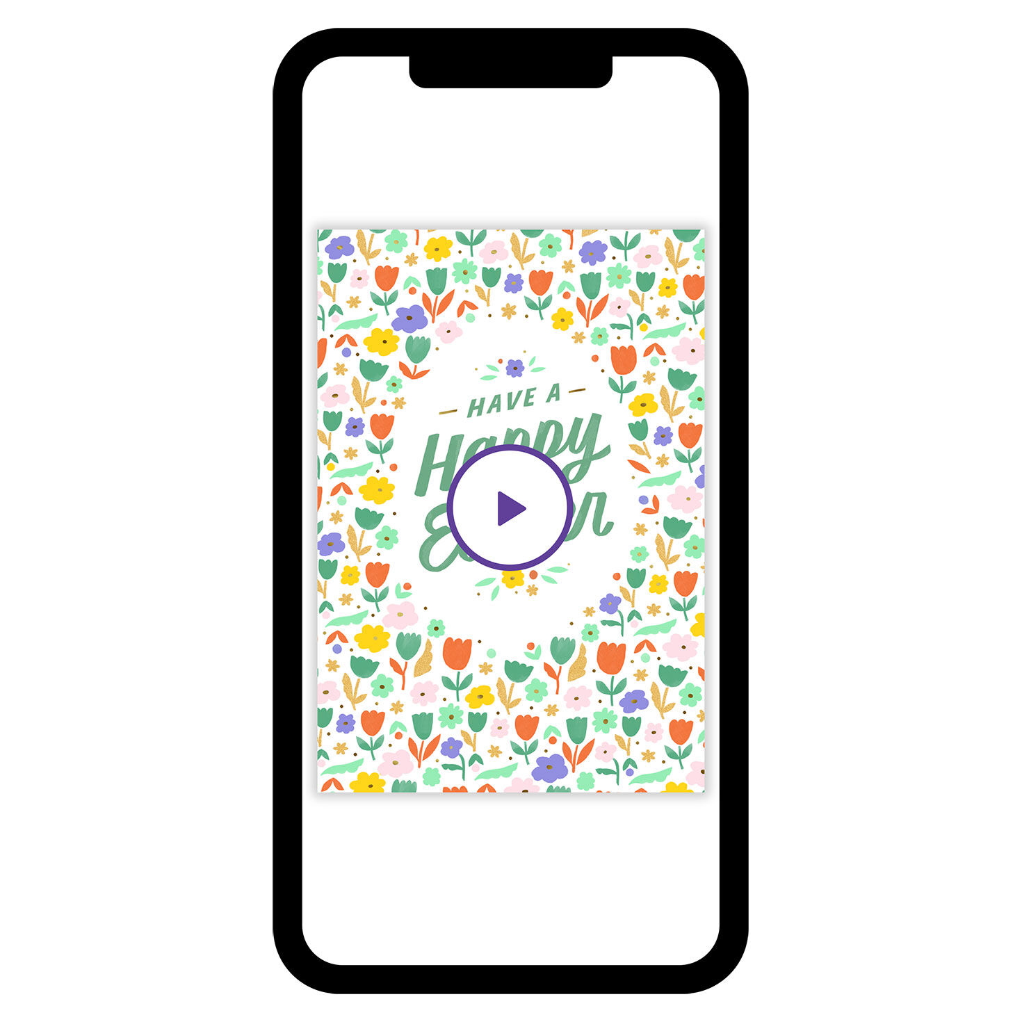 Sweet Tulips Custom Easter eCard