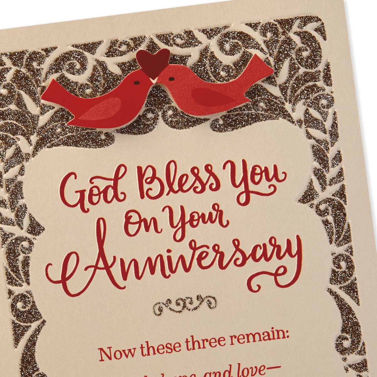 God Bless You on Your Anniversary Religious Anniversary Card Greeting