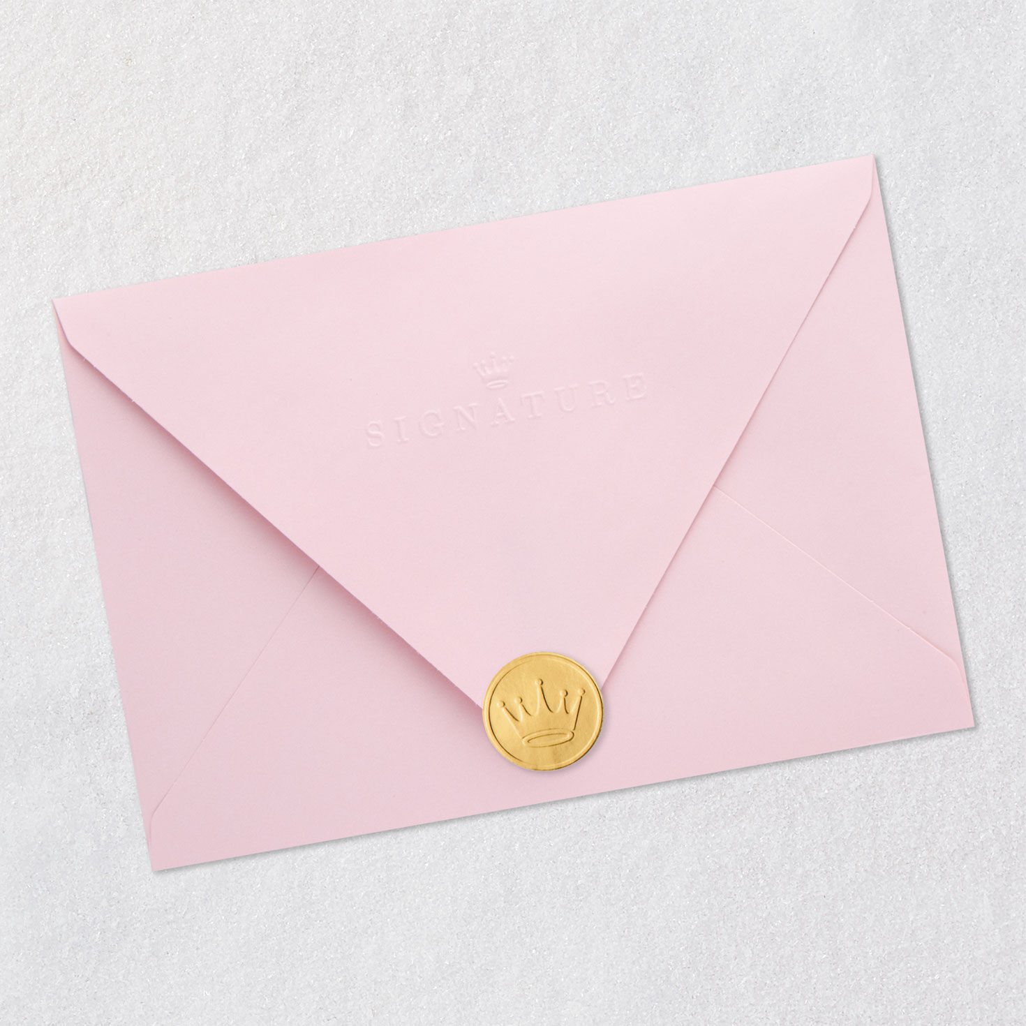 Flower Wreath Birthday Card Envelope Back with Seal image number 9