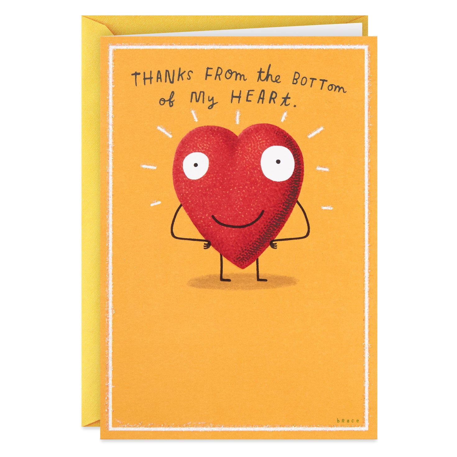 From The Bottom Of My Heart Funny Thank You Card Greeting Cards