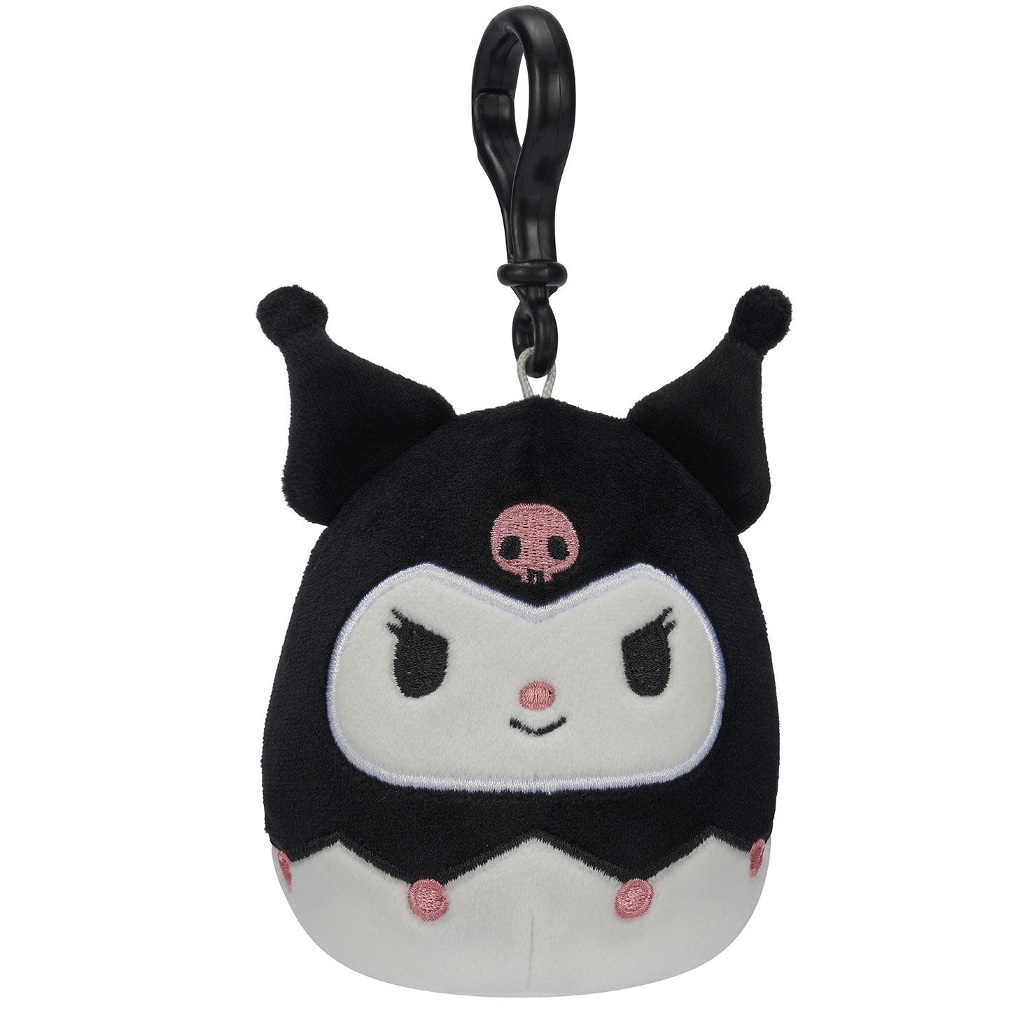 3.5" Squishmallows Sanrio Kuromi Plush Backpack Clip