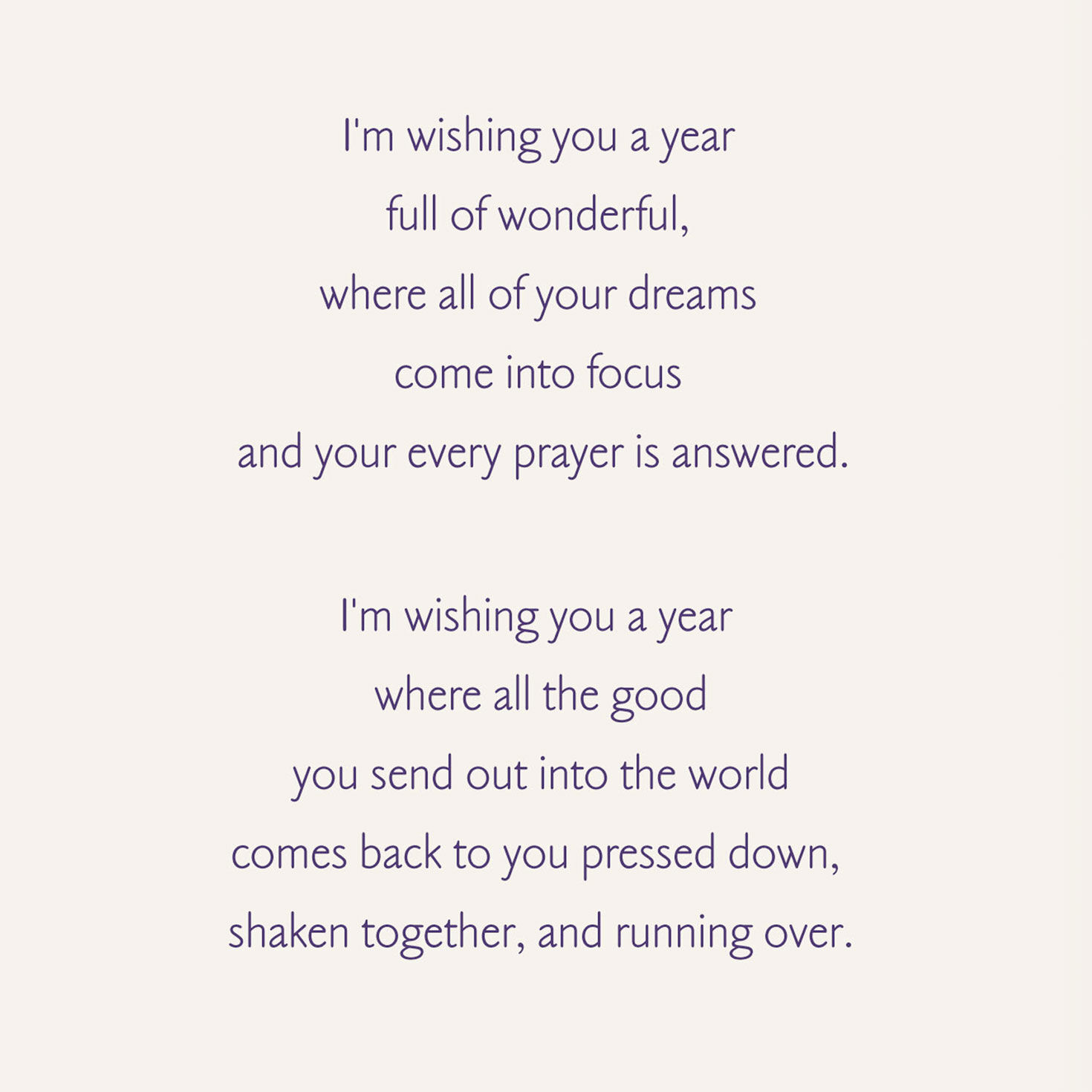 Wishes for a Year Full of Wonderful Birthday Card, , large image number 2