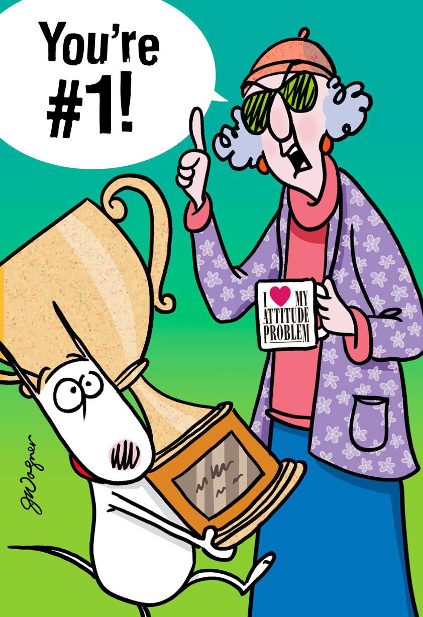 Maxine™ You're #1 Funny Congratulations Card