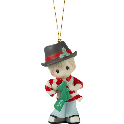 Precious Moments Sweet Christmas Wishes Boy 2023 Ornament, 3.7", 