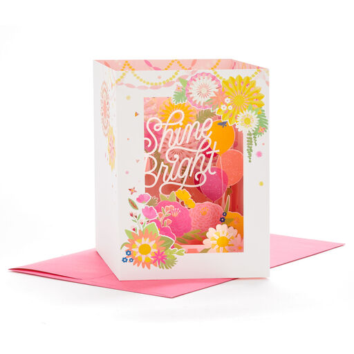 Shine Bright 3D Pop-Up Birthday Card, 