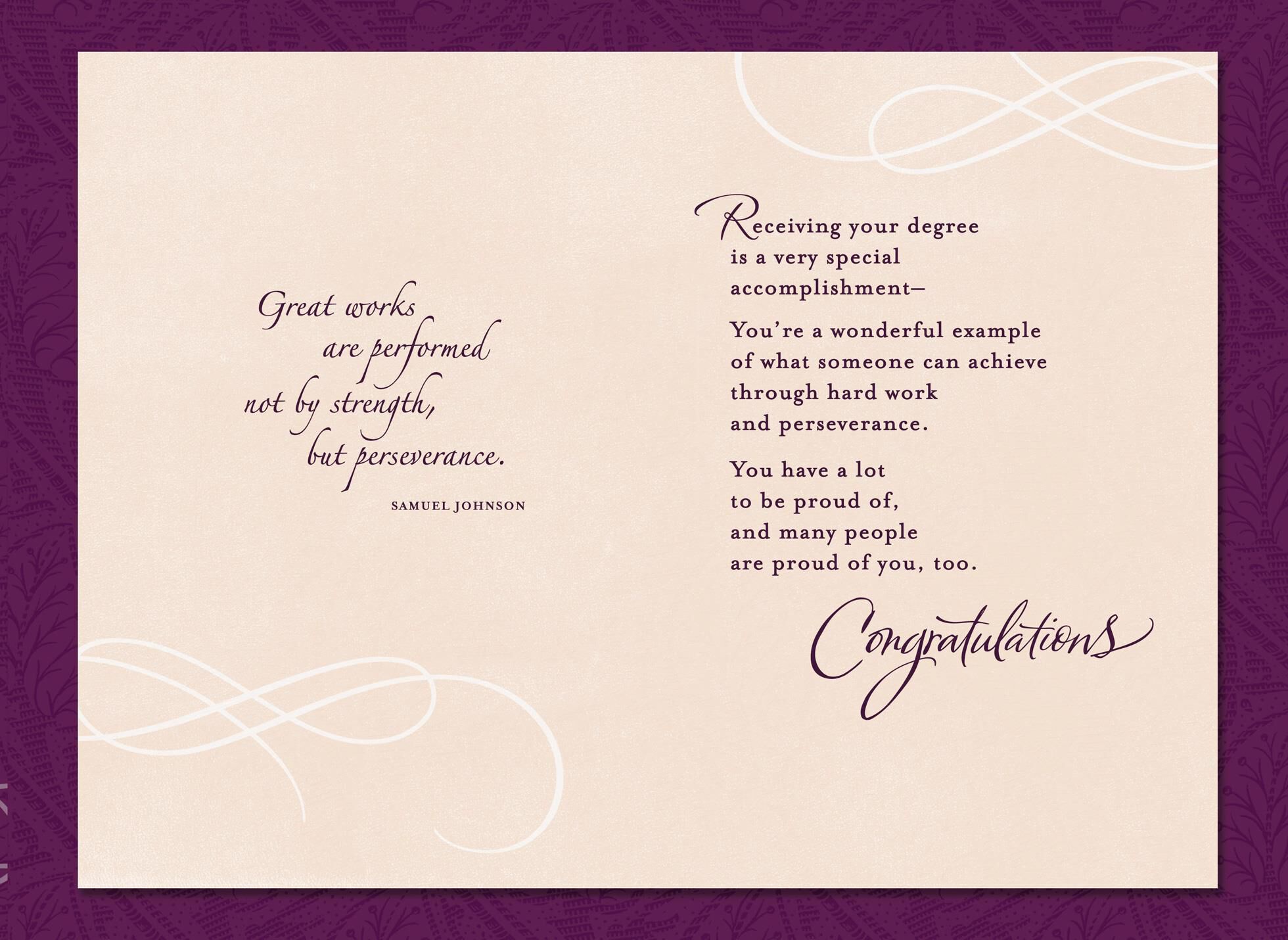 Congratulations on Your Degree Graduation Card