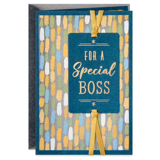 For a Special Boss Boss's Day Card, 