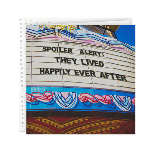 Spoiler Alert Marquee Wedding Card, 