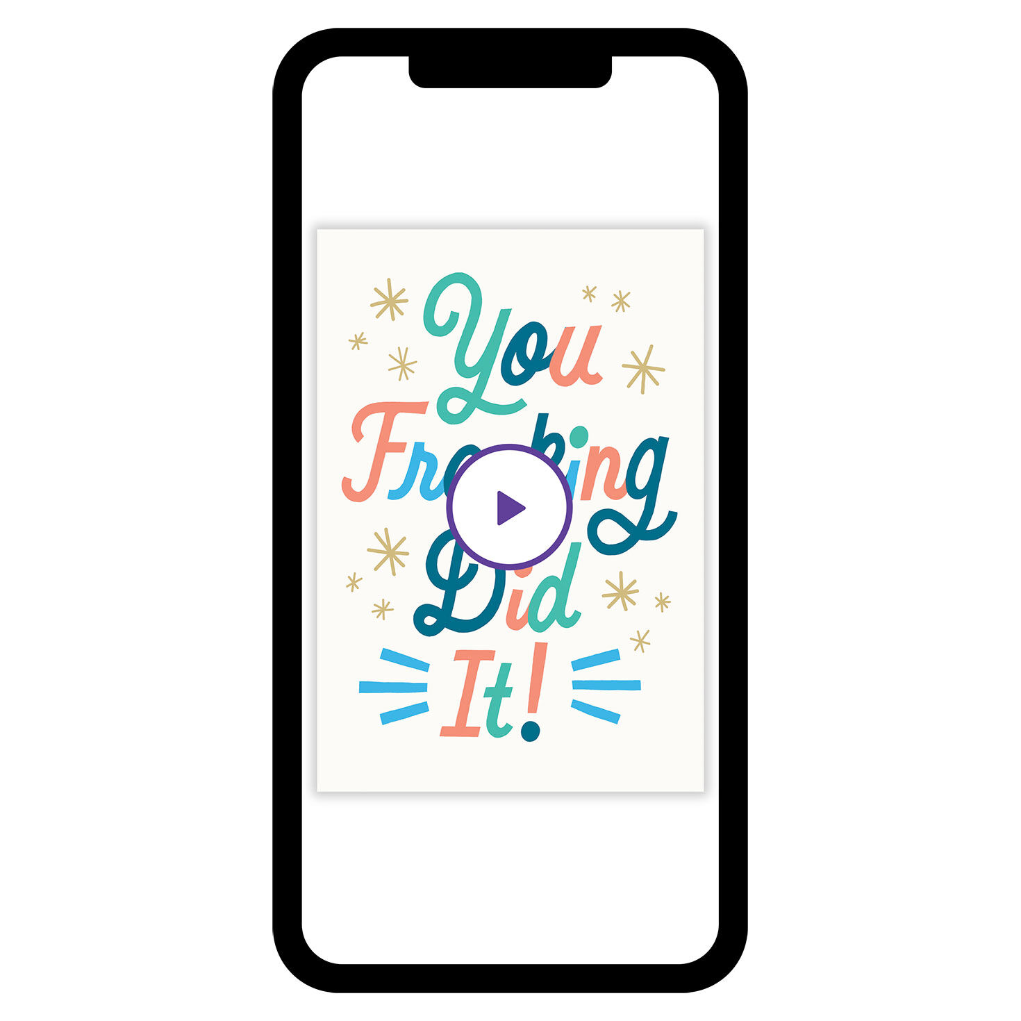 You Freaking Did It Congratulations eCard