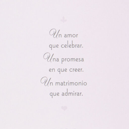 Heart of Our Family Spanish-Language Anniversary Card for Papá & Mamá With Keepsake Sentiment, 