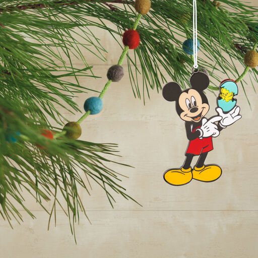 Disney Mickey Mouse and Easter Egg Metal With Dimension Hallmark Ornament, 