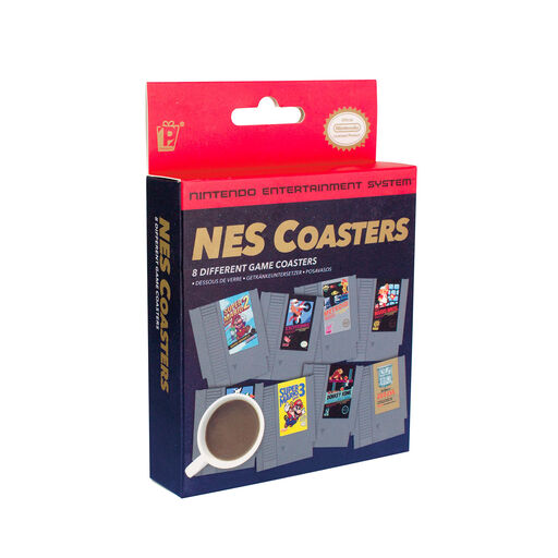 Nintendo Entertainment System Game Cartridge Coasters, Set of 8, 