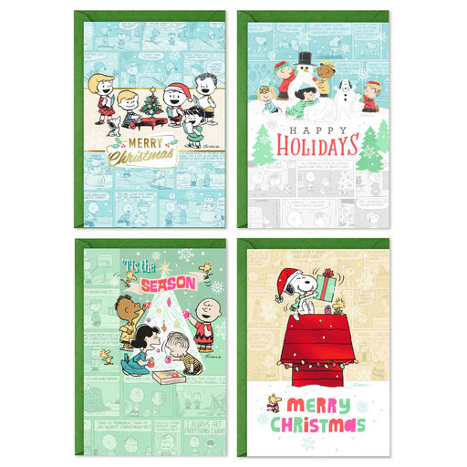 Peanuts® Gang Holiday Fun Boxed Christmas Cards Assortment, Pack of 40, 