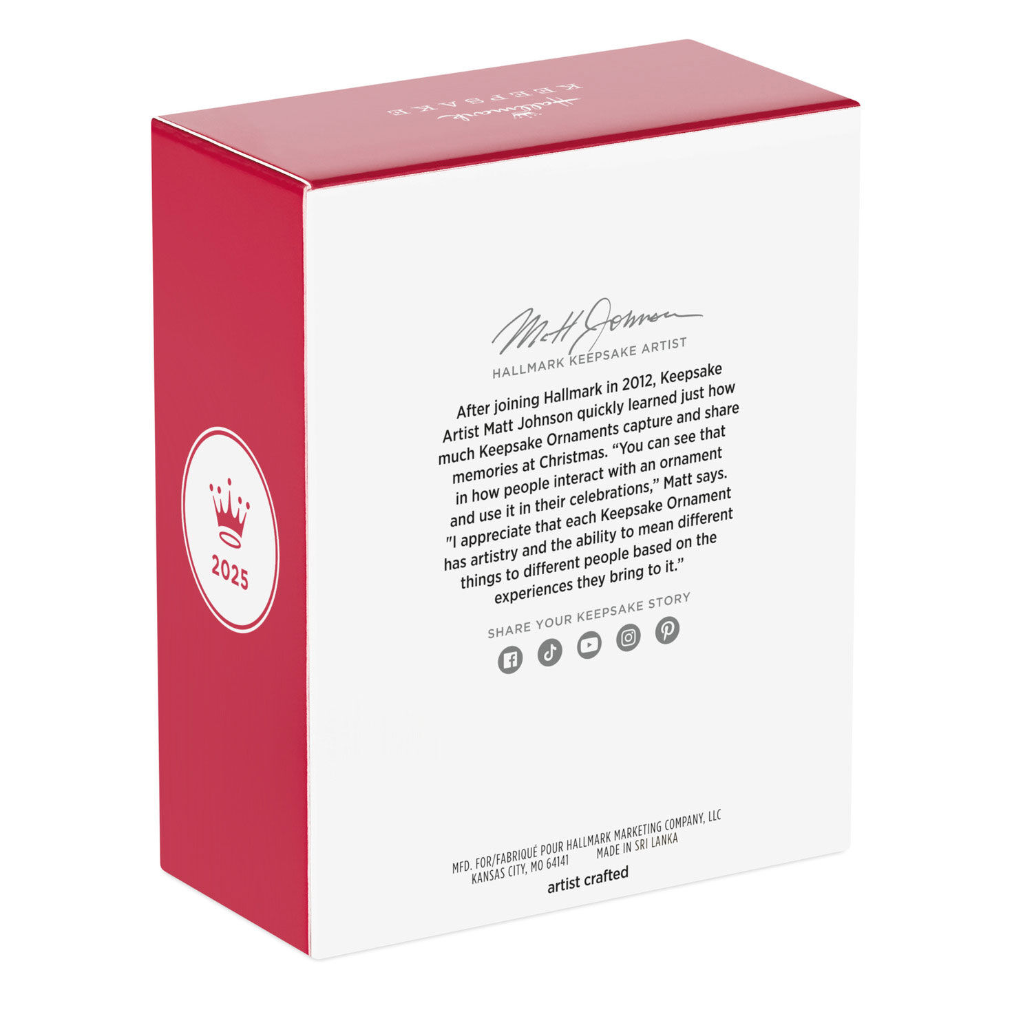 Beer Christmas Sweater Keepsake Ornament package back image number 8