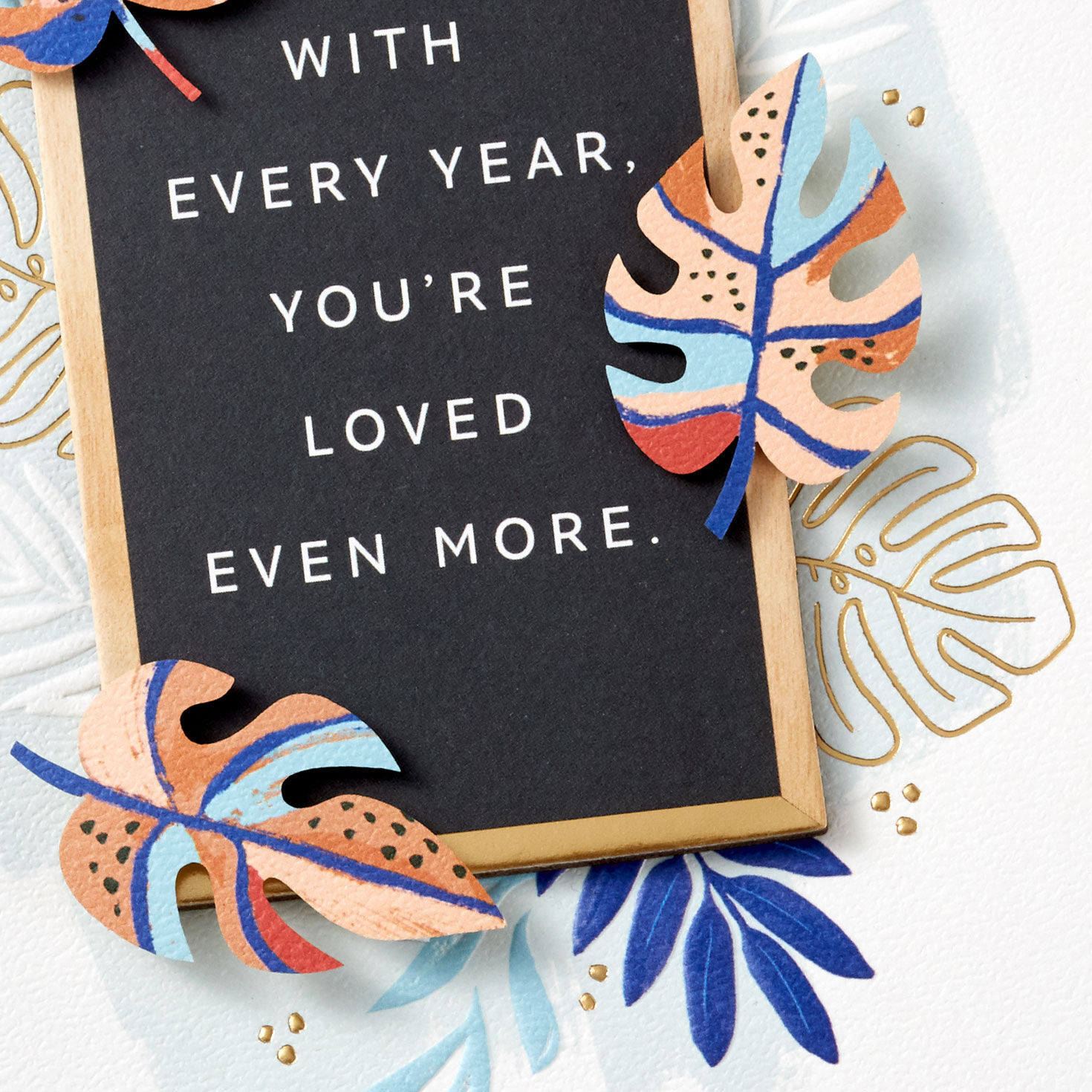 Letter Board and Leaves Father's Day Card Card Cover Detail image number 4