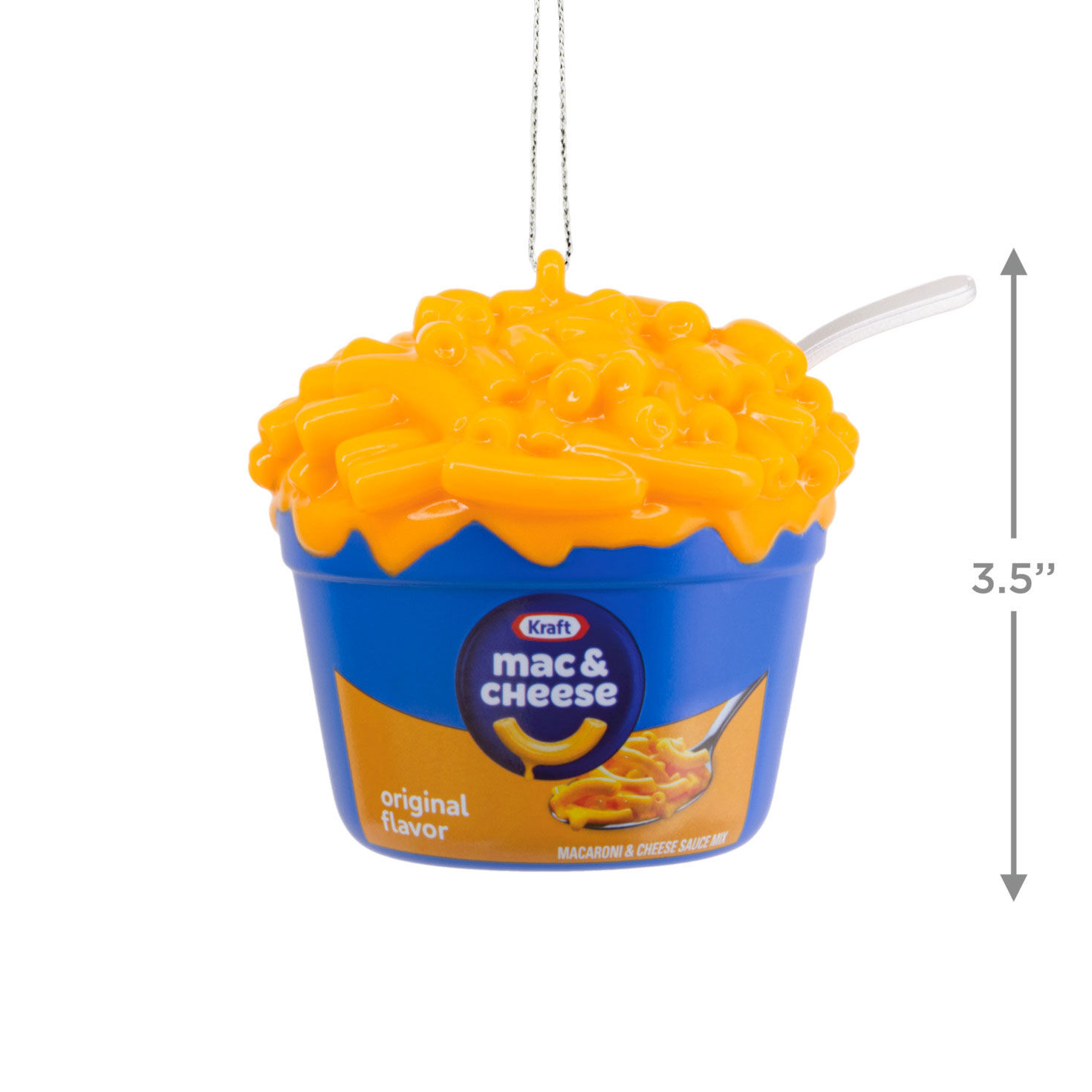 Kraft Mac & Cheese Cup Christmas Ornament measurement image number 3