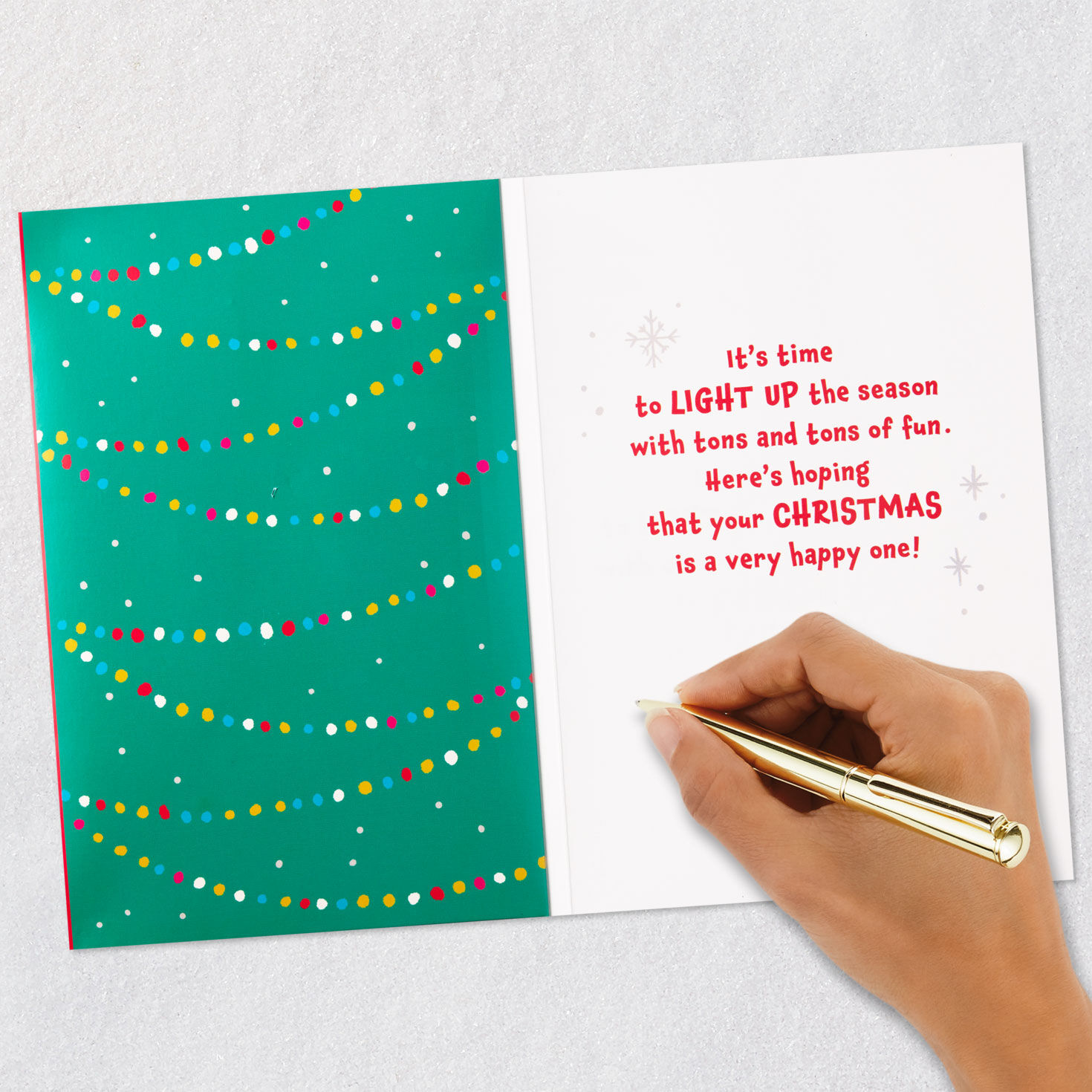 Corgi Christmas Tree Funny Christmas Card Signing card image number 6