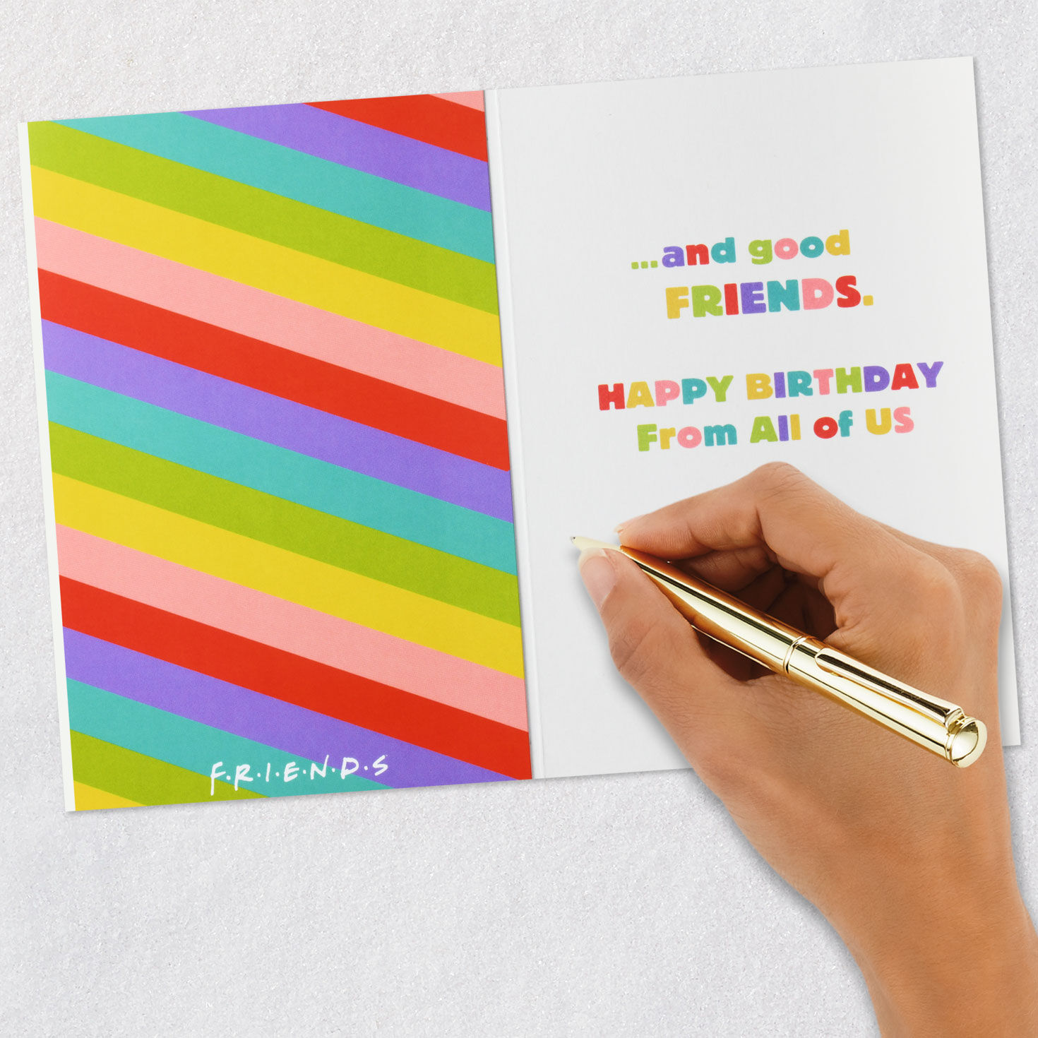 Friends™ Good Food and Laughs Funny Birthday Card From Us for only USD 3.99 | Hallmark