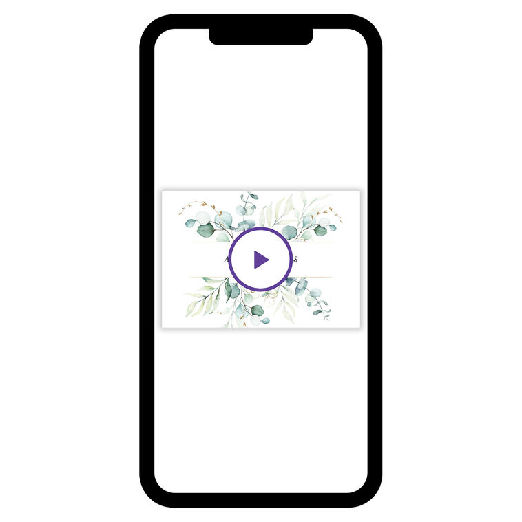 Watercolor Green Eucalyptus eCard
