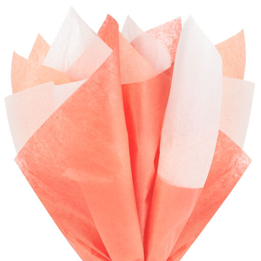 Coral/Peach/Ivory 3-Pack Tissue Paper, 12 sheets, Coral/Peach/Ivory