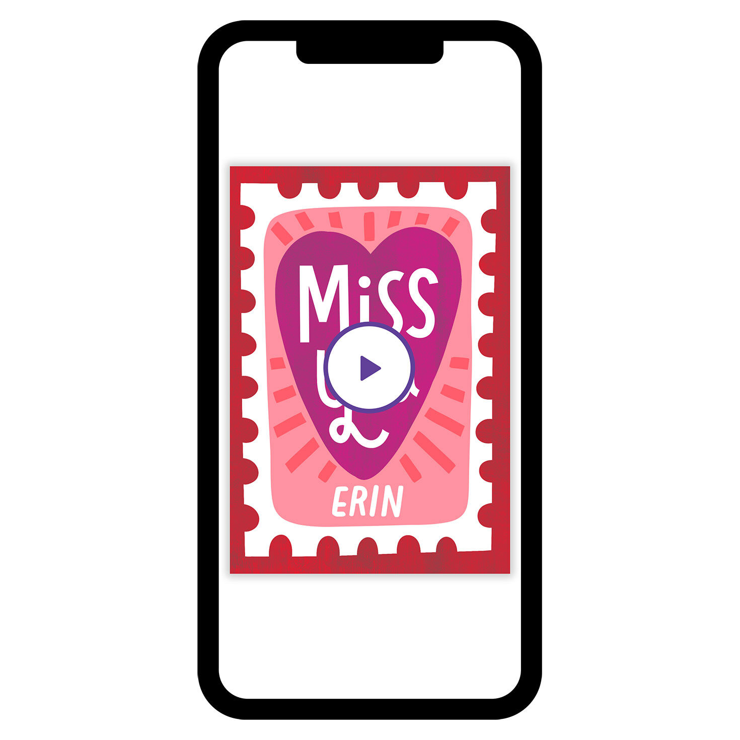 My Heart's With You Miss You eCard