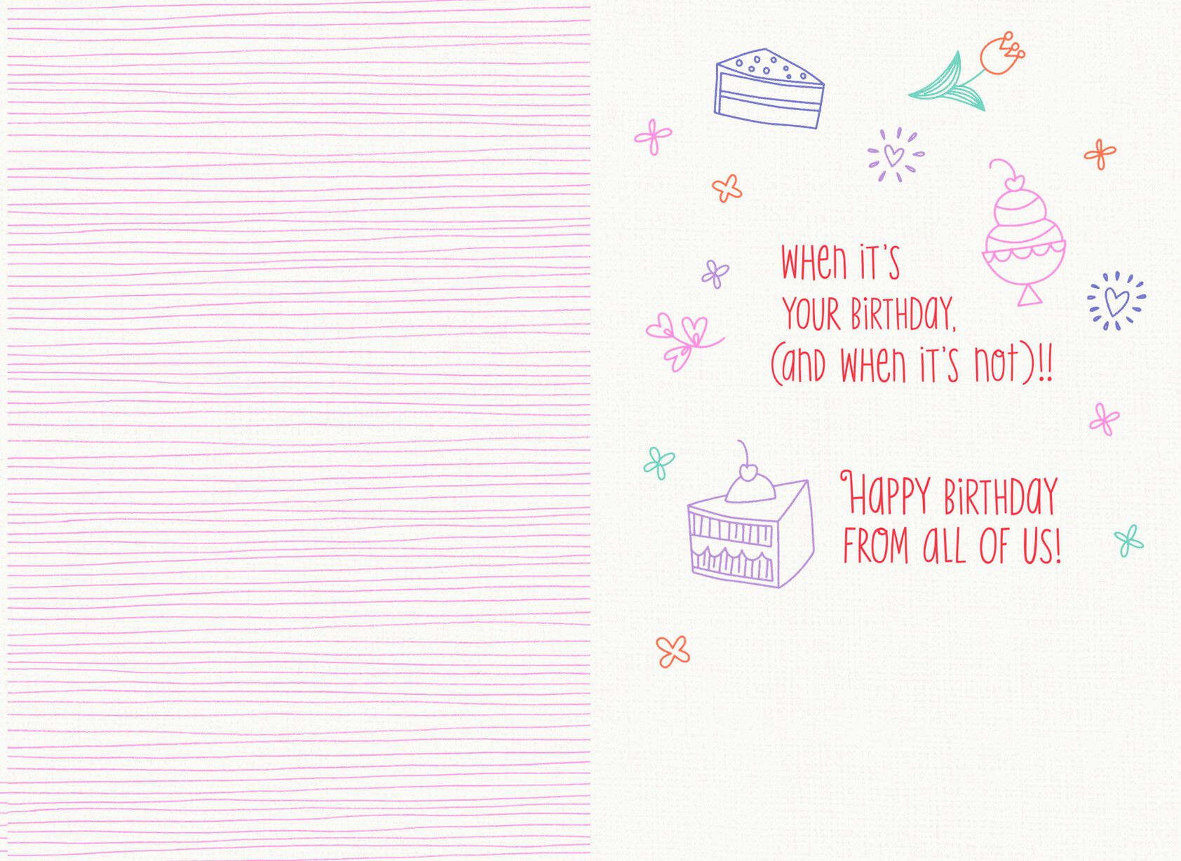 Birds in a Tree Happy Birthday Card for Godmother
