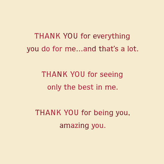 Thank You for Being You Sweetest Day Card for Wife, , large image number 2