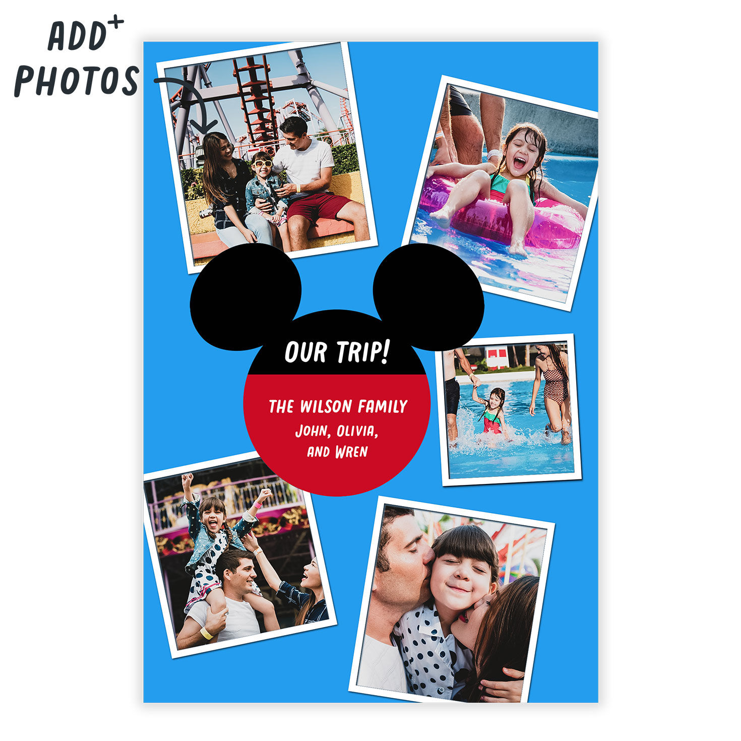 Disney Mickey Ears Photo Collage Custom Card for only USD 4.99 | Hallmark