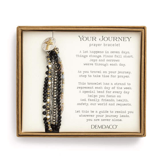 Demdaco Your Journey Layered Black Prayer Bracelet, , large image number 2