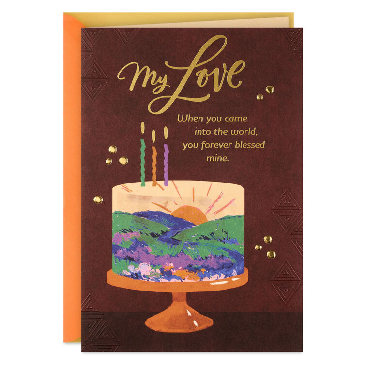 My Love, You Bless My Life Birthday Card