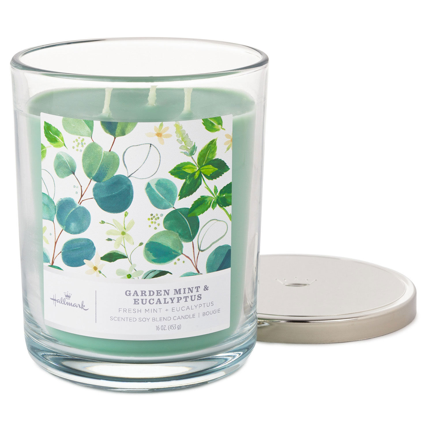 Garden Mint and Eucalyptus 3-Wick Jar Candle, 16 oz., , large image number 2