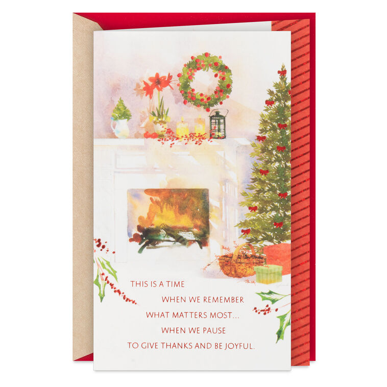 A Time to Tell You How Much You Mean Christmas Card