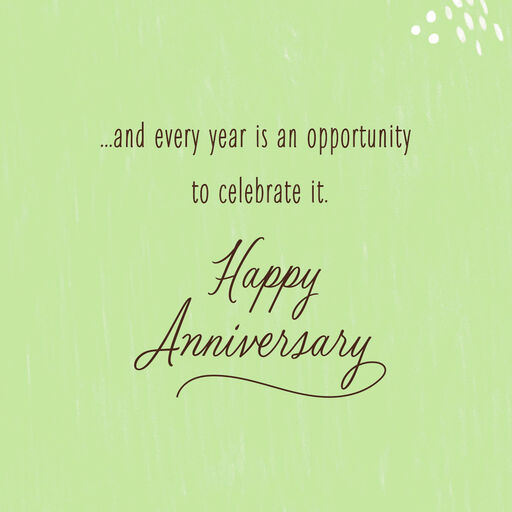 Celebrating Your Love Anniversary Card, 