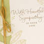Gold Leaves Religious Sympathy Card, , large image number 4
