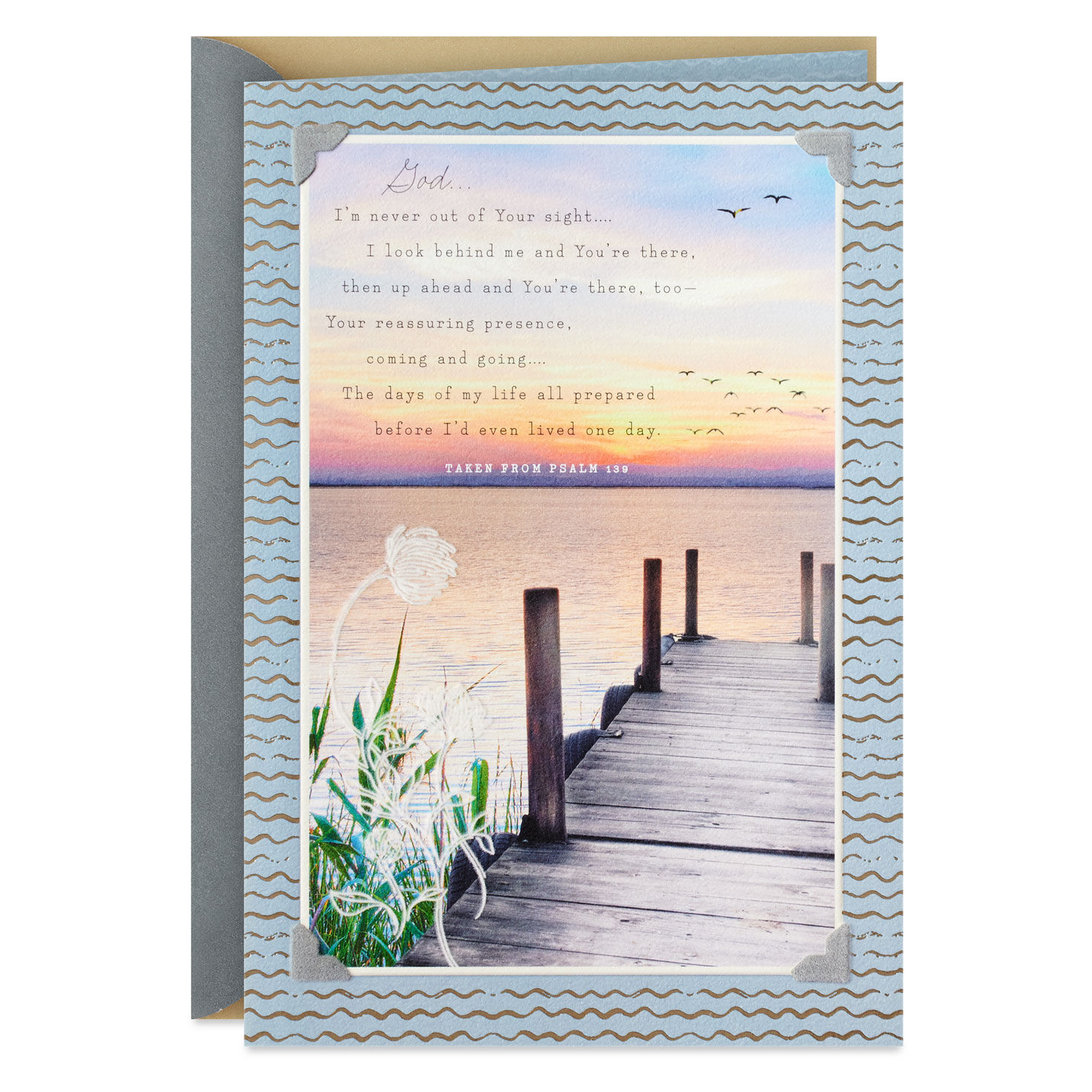 You're Held By God Religious Encouragement Card