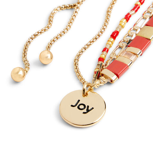 Demdaco Your Journey Joy Charm Tile Bracelet, 