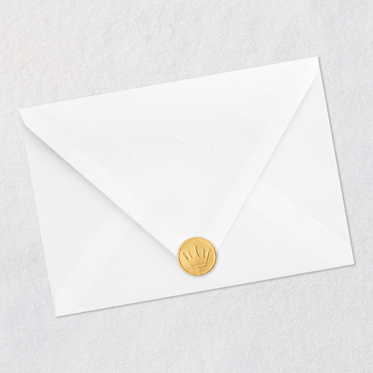 Flowers Inside Heart Mother's Day Card Envelope Back with Seal image number 7