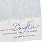 Snowy Trees in Moonlight Daughter Christmas Card Card Front Detail image number 6