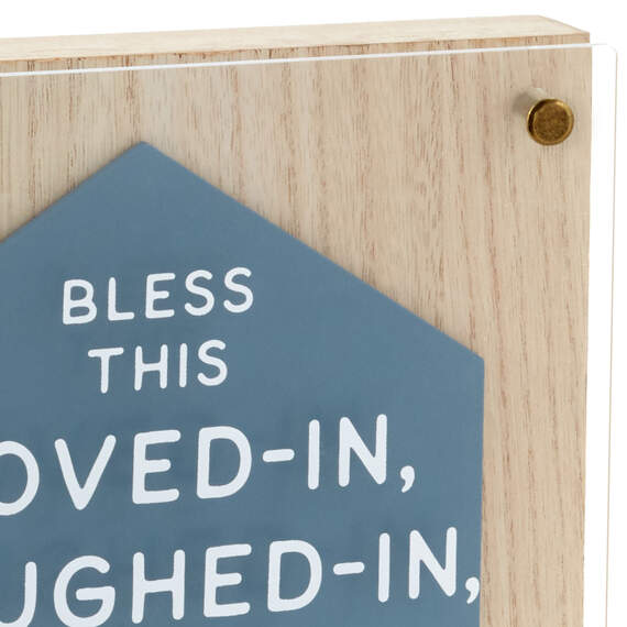 Bless This House Layered Square Quote Sign, 8x8, , large image number 3