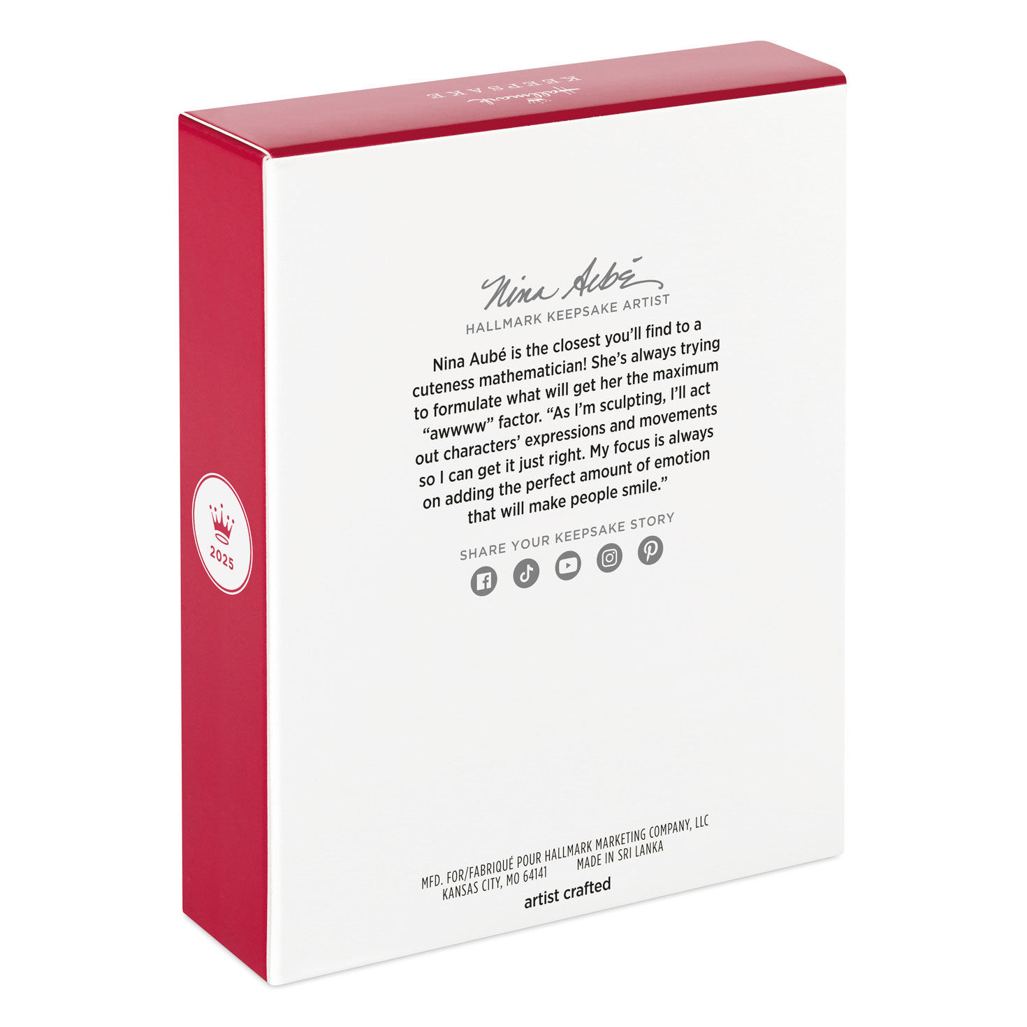 Red White Tree Baby's 1st Frame Keepsake Ornament package back image number 8