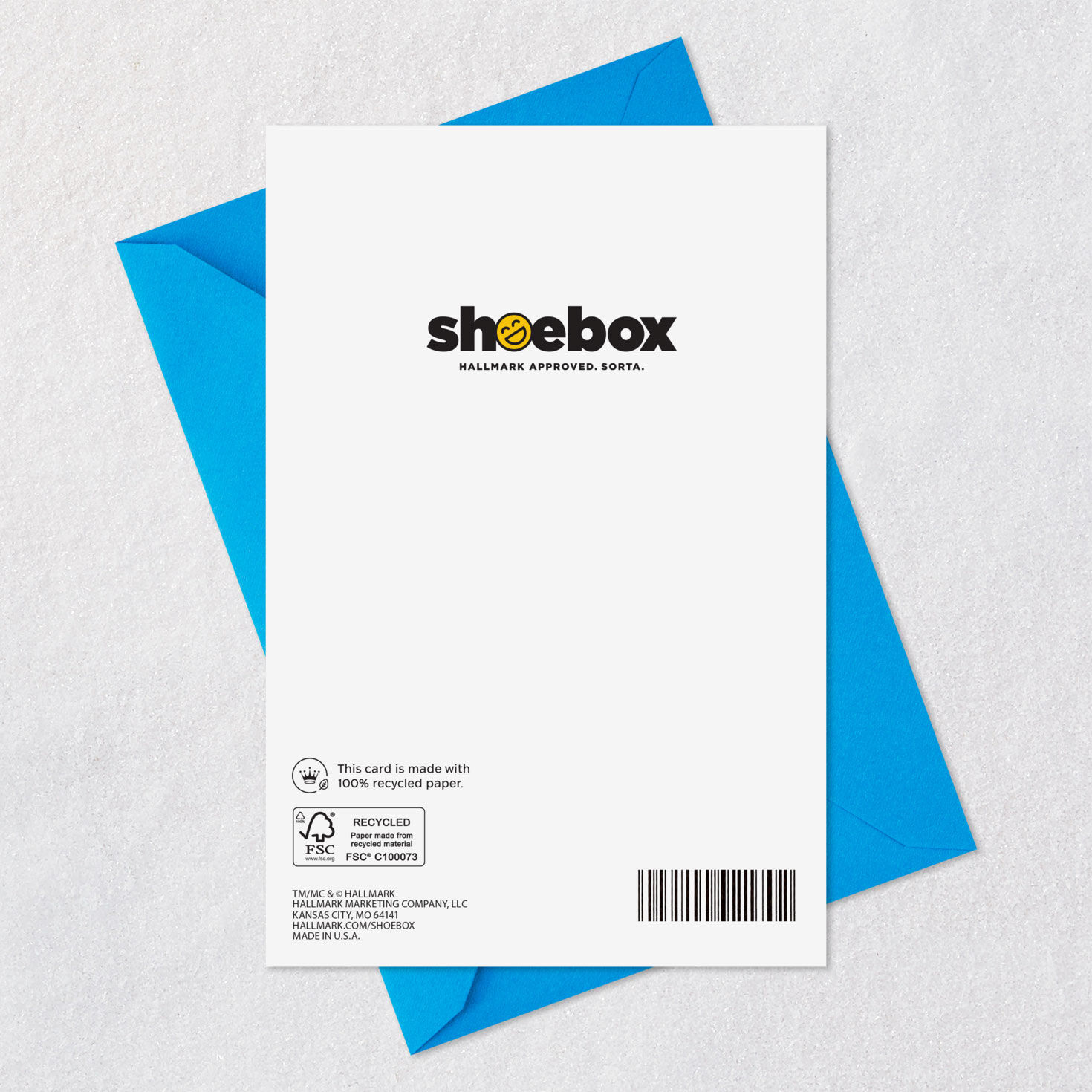 AI-Generated Deer in Field Funny Father's Day Card Card Back with Envelope image number 7