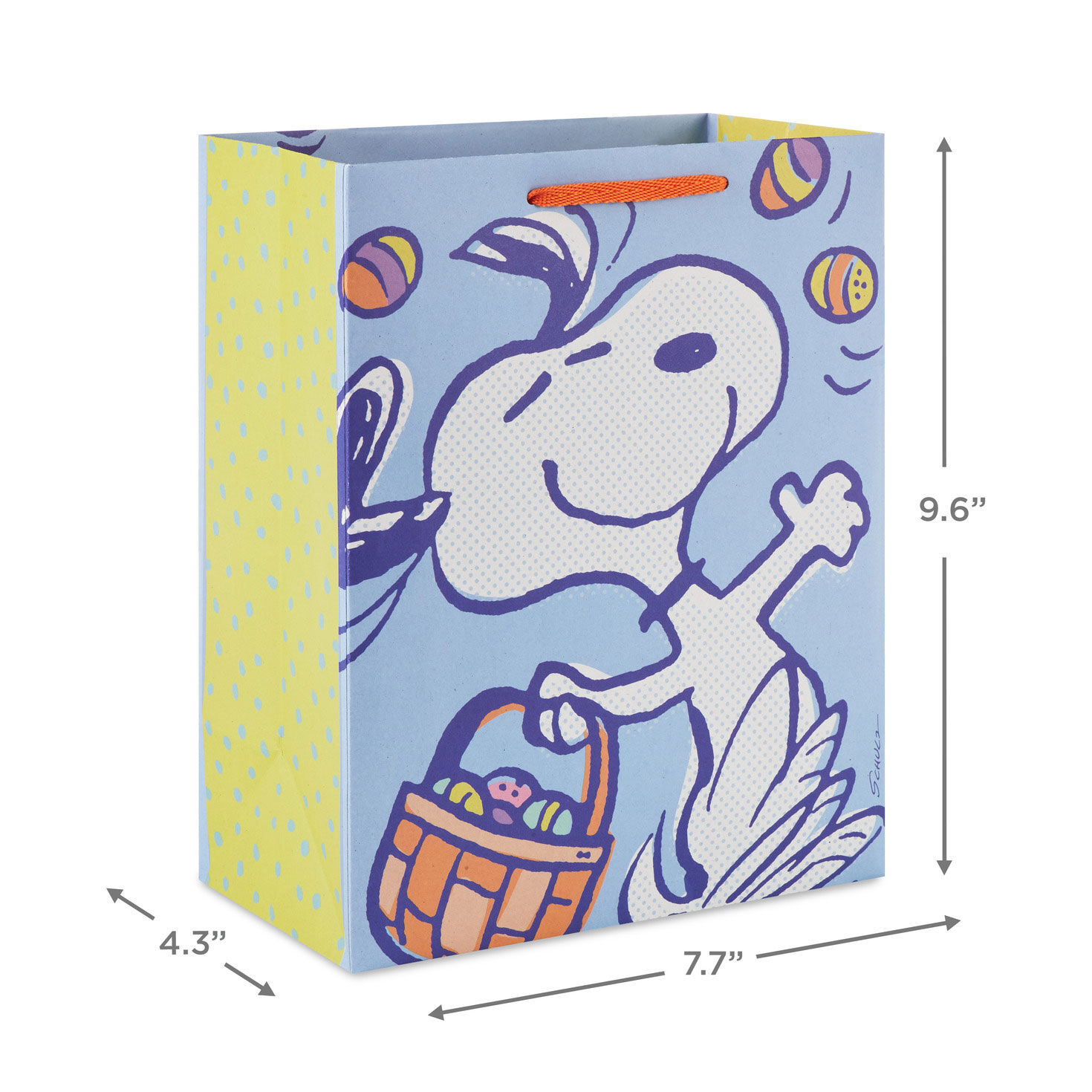 Peanuts Snoopy With Easter Eggs Medium Gift Bag  image number 3