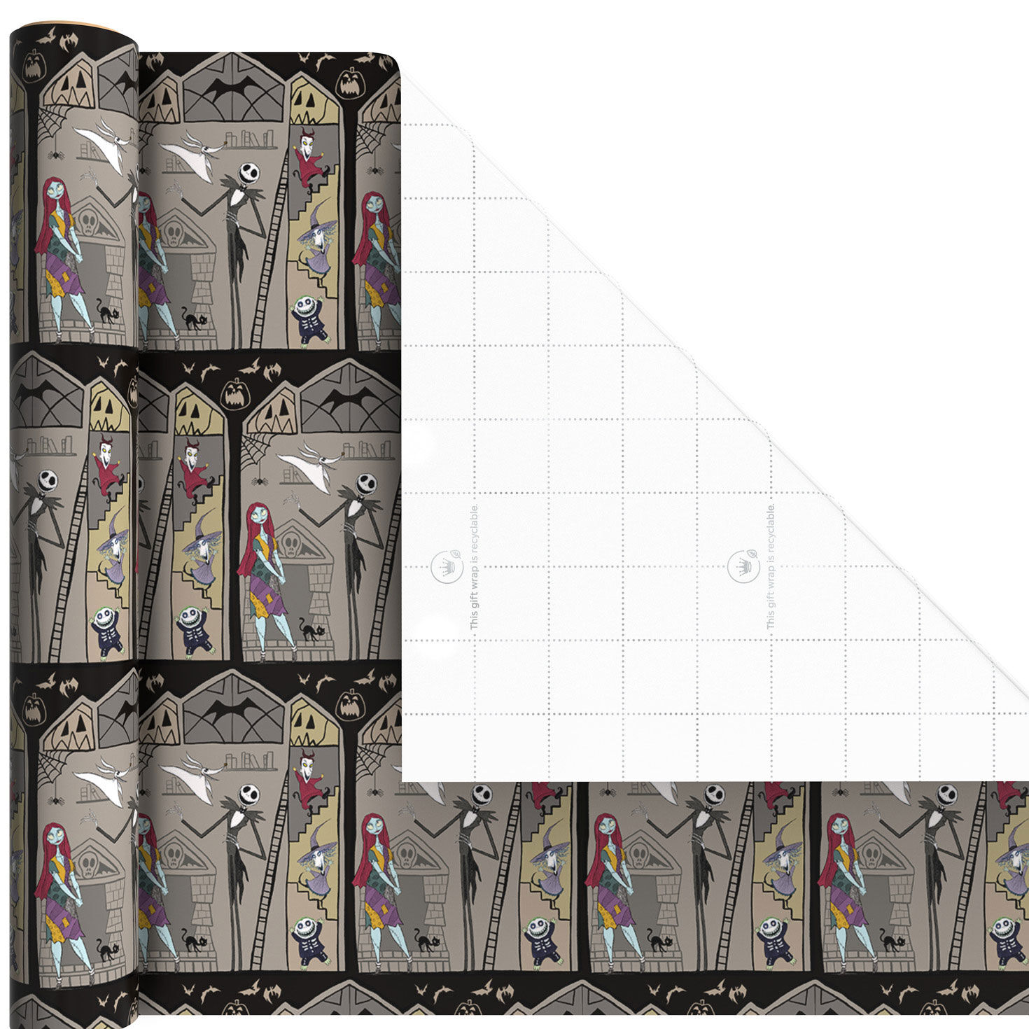 The Nightmare Before Christmas Mini Gift Wrap Rolls Wrap Square image number 6