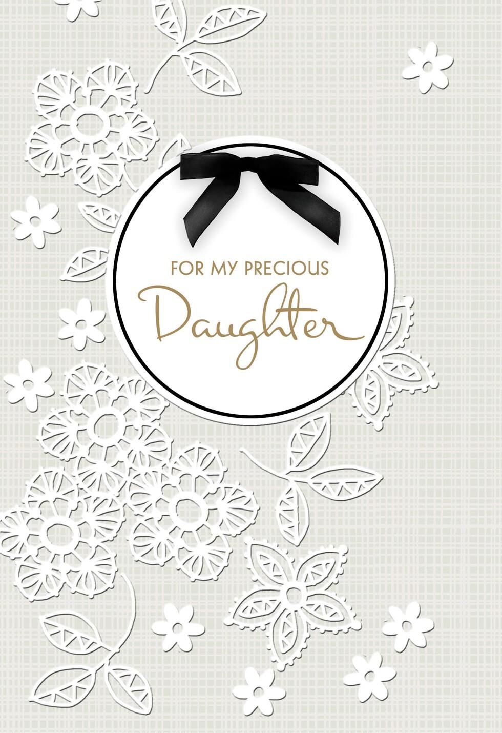 Daughter on Your Wedding Day Card