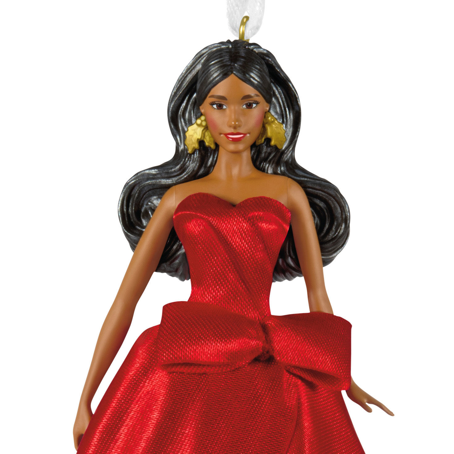2026 Latina Holiday Barbie Keepsake Ornament closeup view image number 5