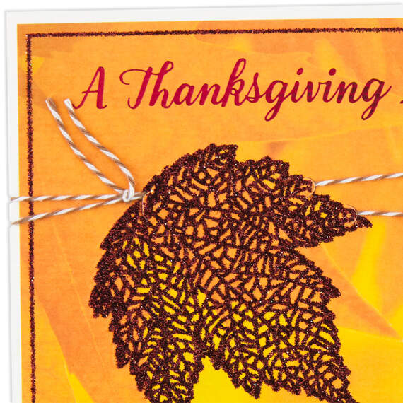 Holiday Prayer Maple Leaf Religious Thanksgiving Card, , large image number 4