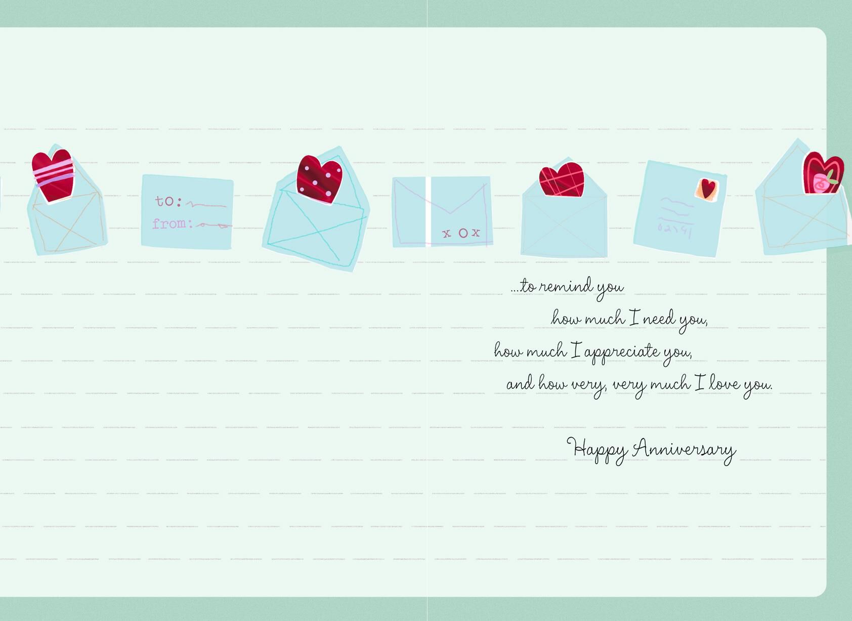 A Little Love Note Anniversary Card for Husband
